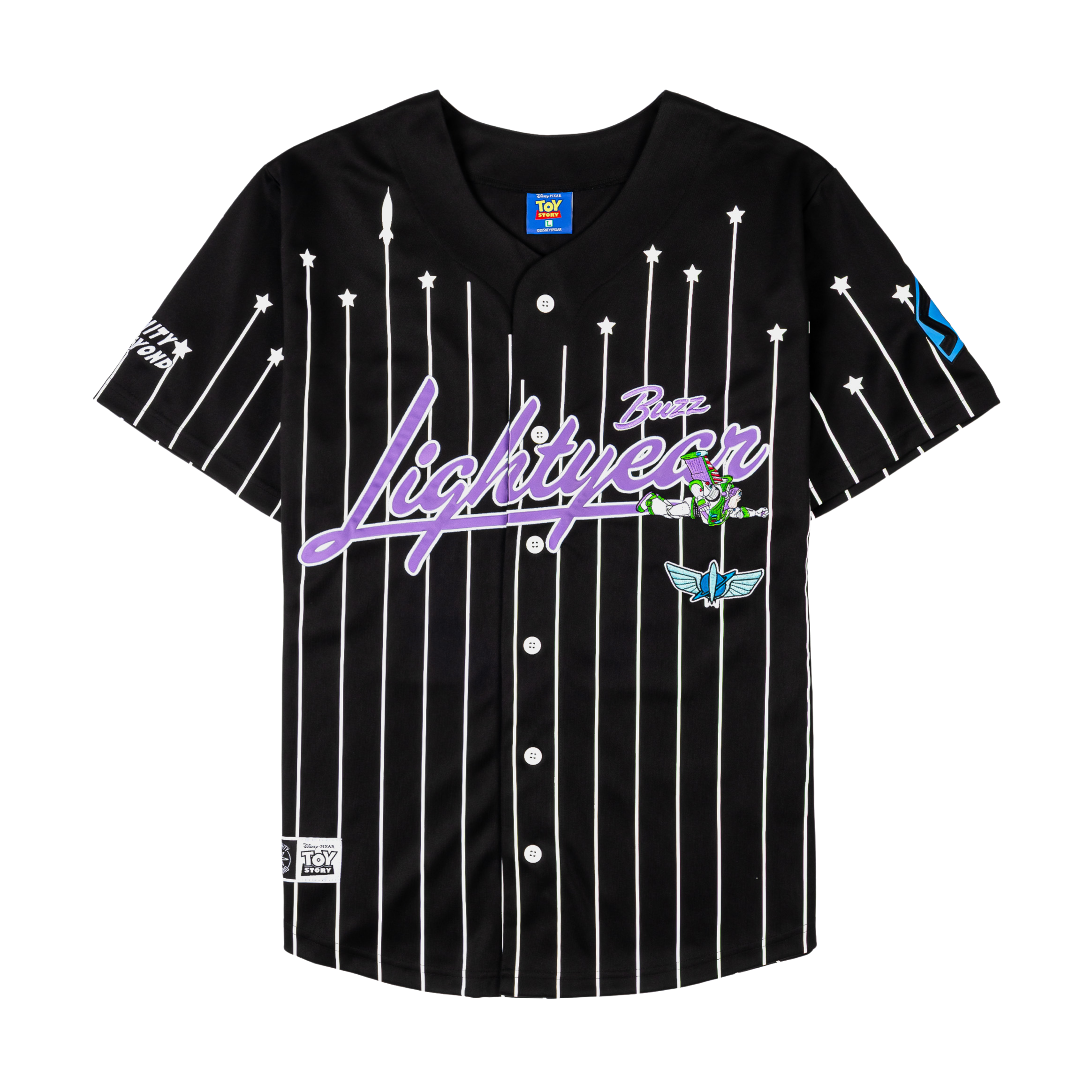 Black baseball jersey with 