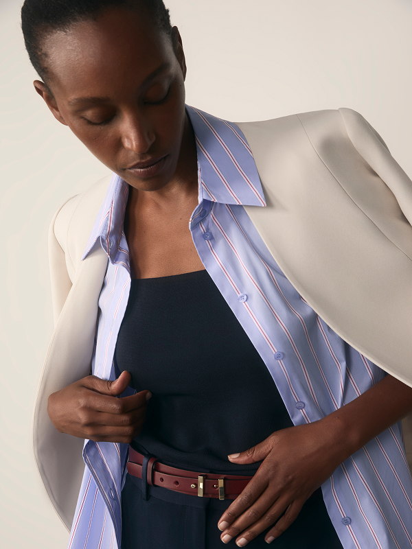 Claudia shirt with stone Selsey jacket