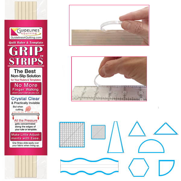 Grip Strips for Quilt Rulers & Templates by Guidelines4Quilting