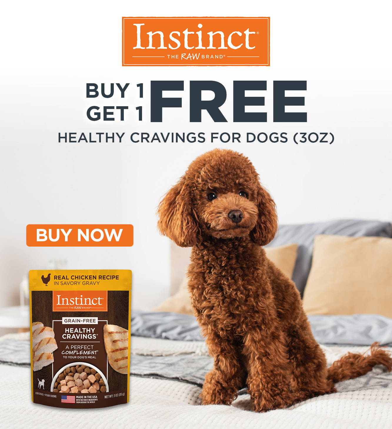 Buy 1, get 1 free Instinct the Raw Brand Healthy Cravings for Dogs (3 oz)