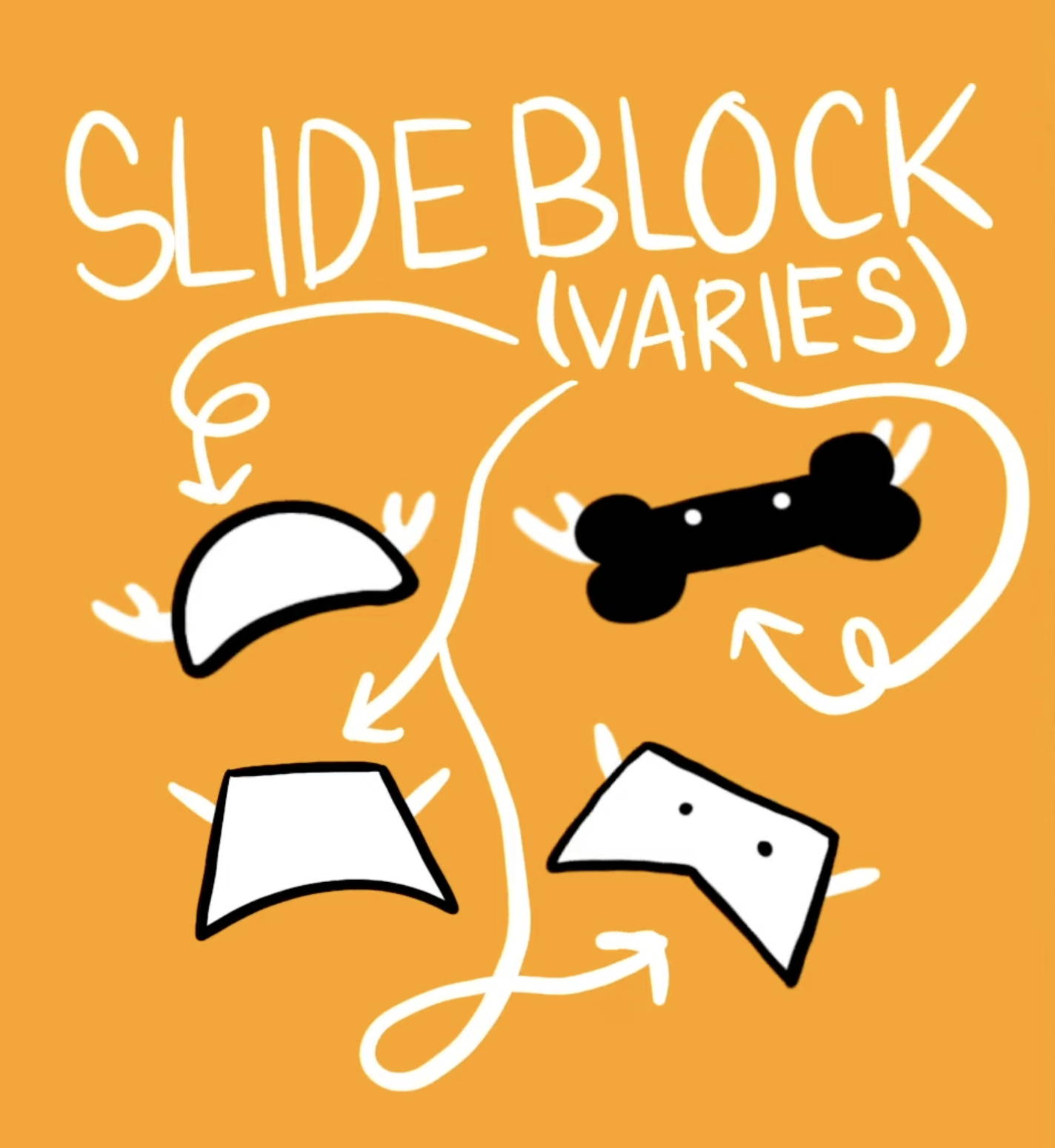 slide block (varies)