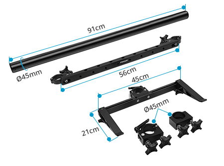 Proaim Dual Tripod Holder for Victor Cart Series & Atlas Camera Production Carts