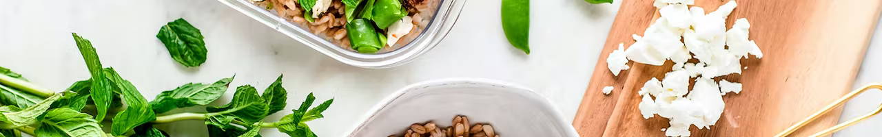 farro salad with peas