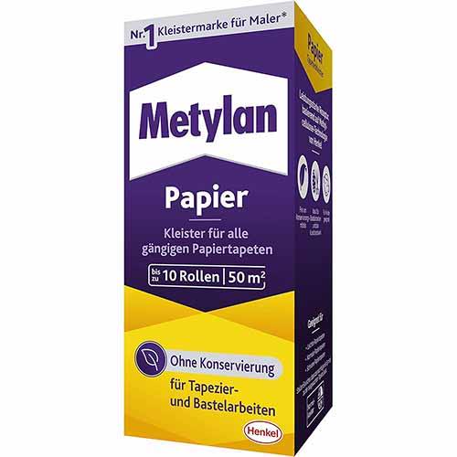 Metylan Papier, starker Tapetenkleister für leichte, normale und schwere Papiertapete