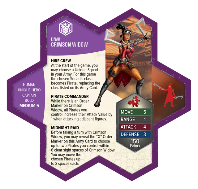 Crimson Widow army card
