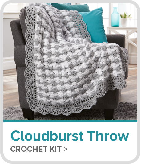 Cloudburst Throw - Crochet Kit