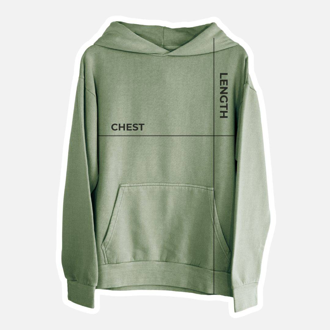 Unisex Heavyweight Urban Pullover Size Chart Because Tees