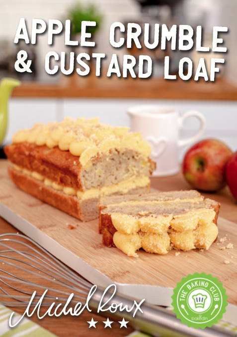 Apple Crumble & Custard Loaf