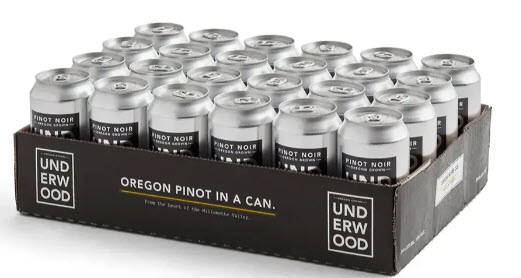 Wine packaged in cans