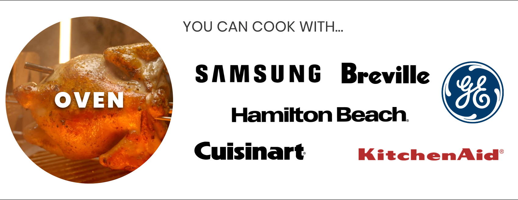 Samsung, Breville, GE Appliances, Hamilton Beach, Cuisinart, KitchenAid