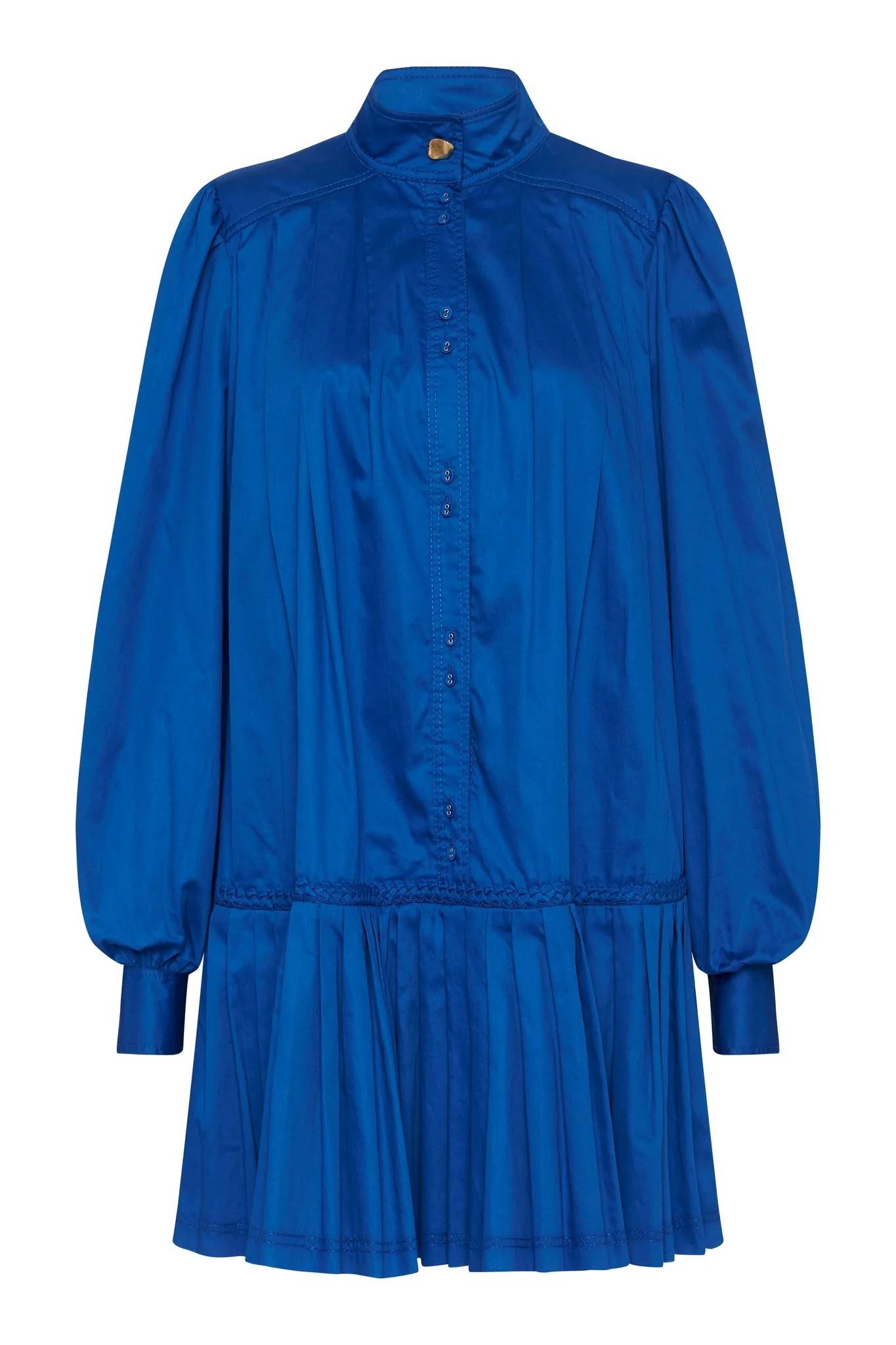 Cobalt blue smock mini dress