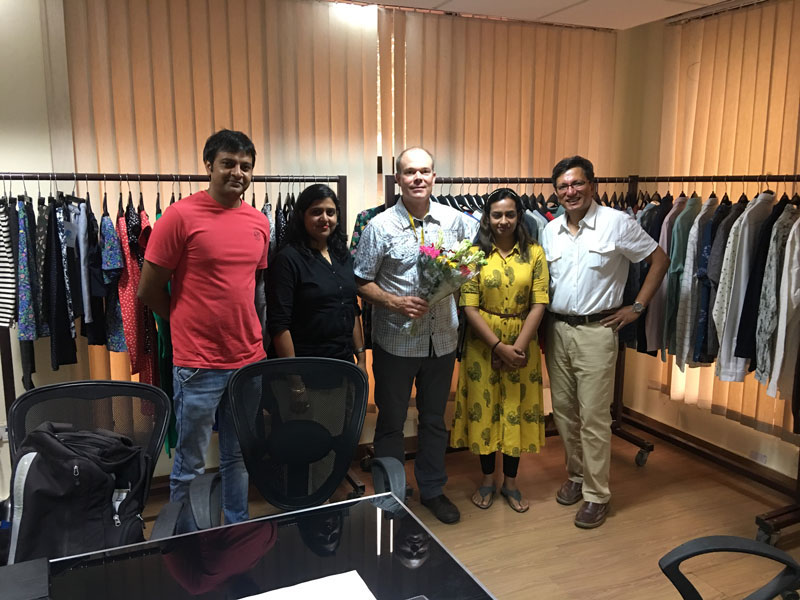 Aventura meeting with Fair Trade Certified factory in India.
