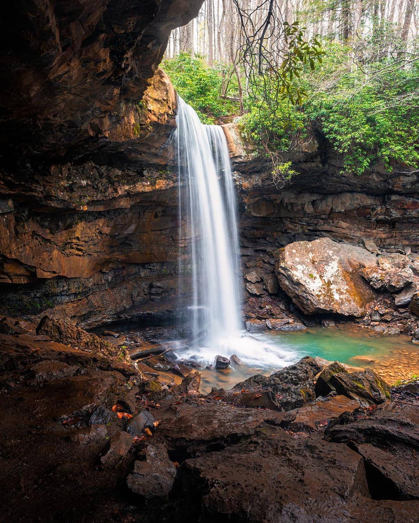 Cucumber Falls along the Great Gorge Trail in Ohiopyle State Park