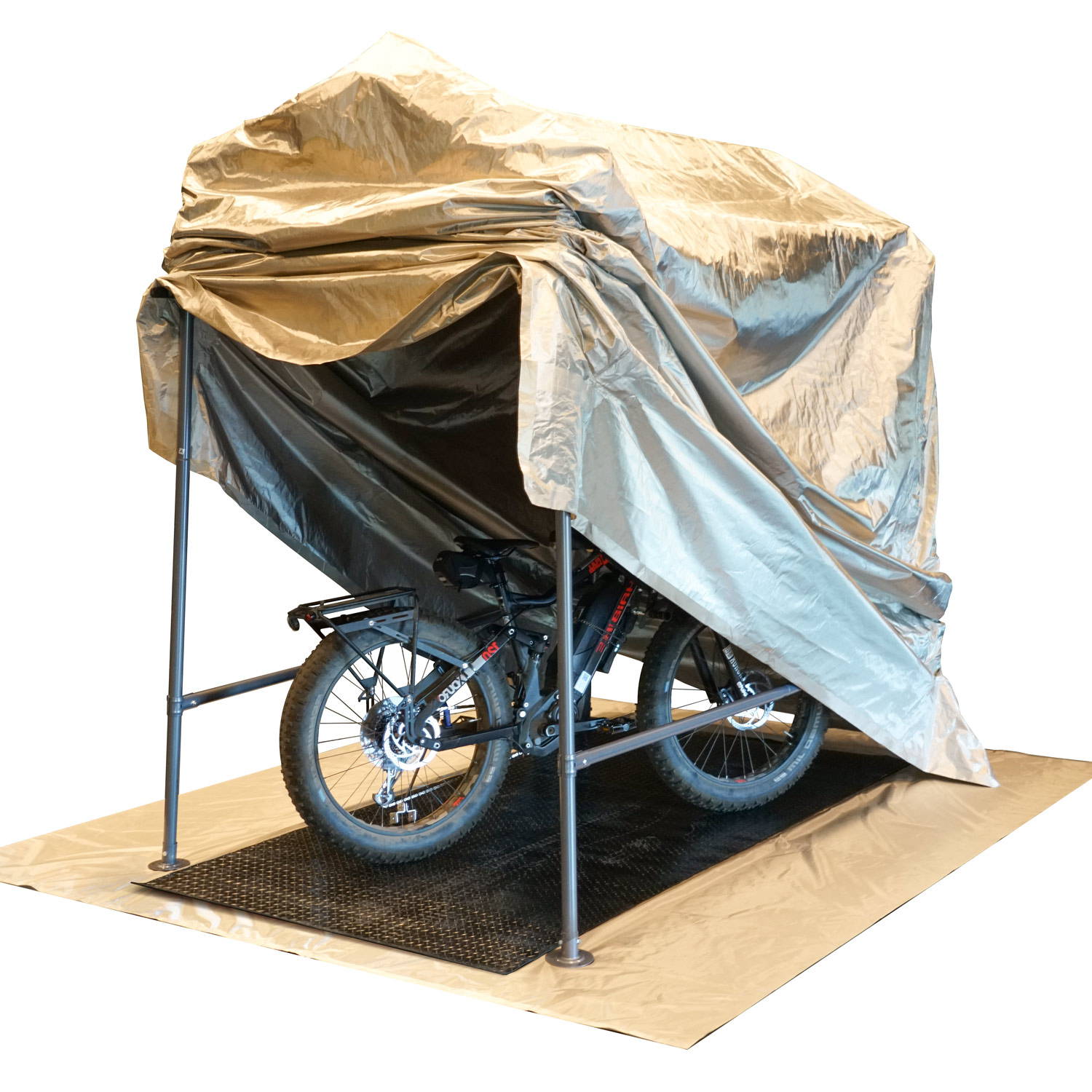 Mission Darkness Exodus EMP Faraday Motorcycle Cover RF shielding faraday tent protects electric vehicles