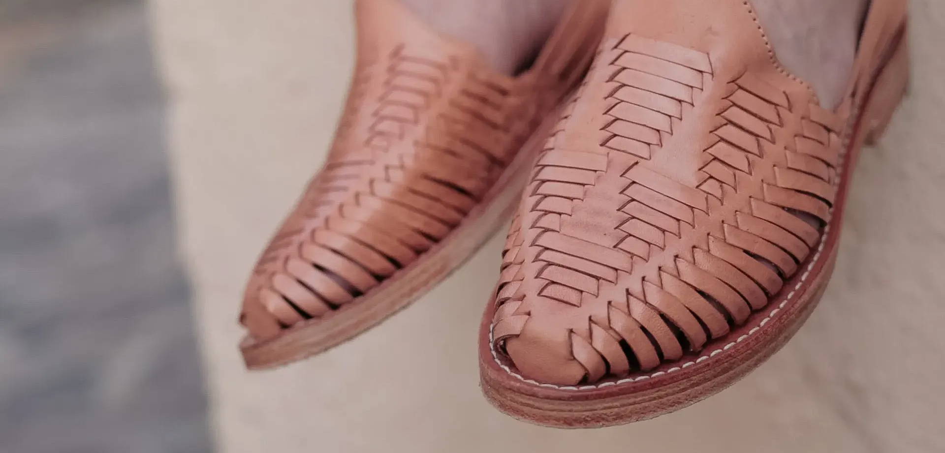 rose gold mexican huaraches