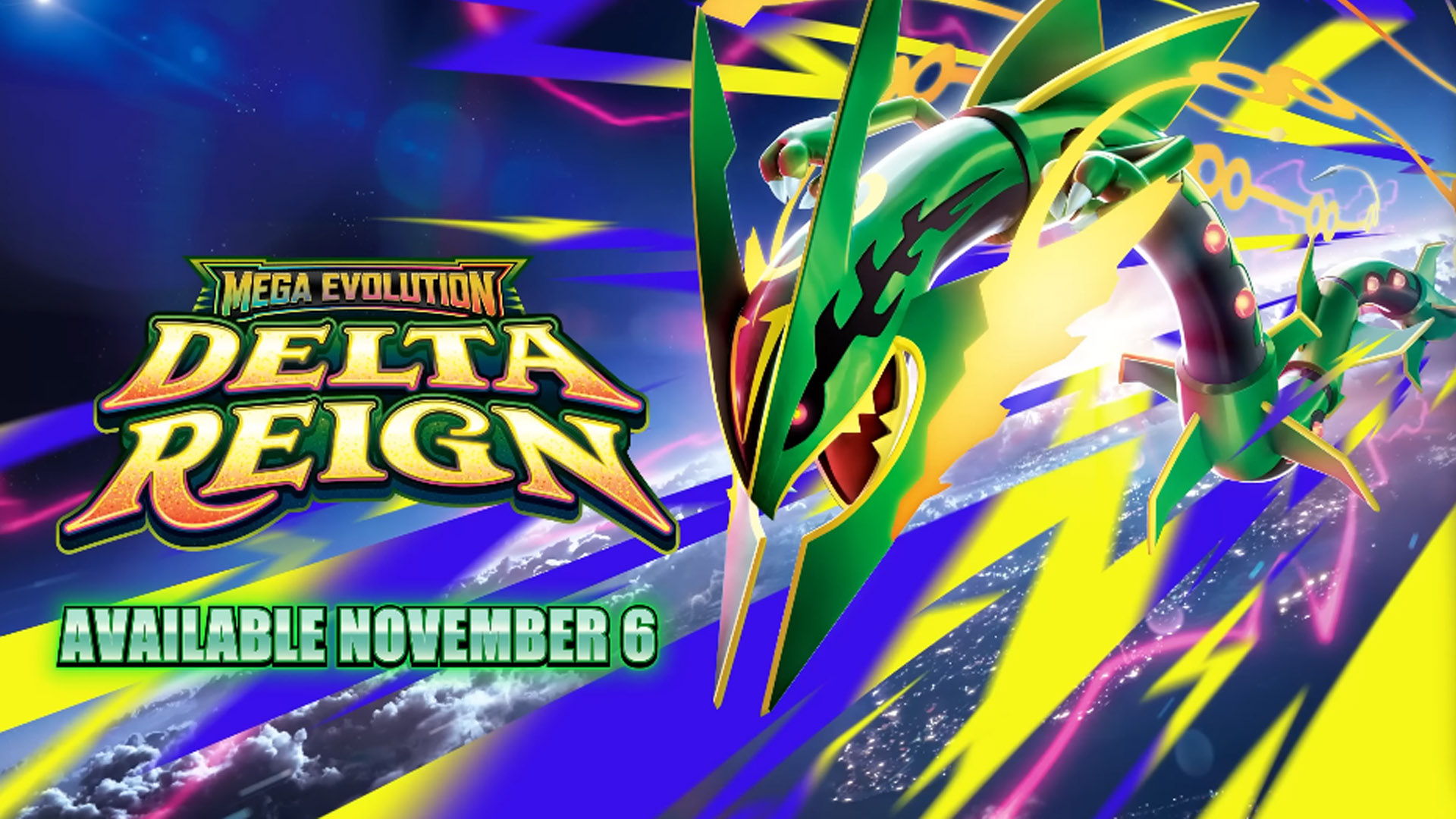 Mega Rayquaza from the recently announced Pokémon TCG expansion.