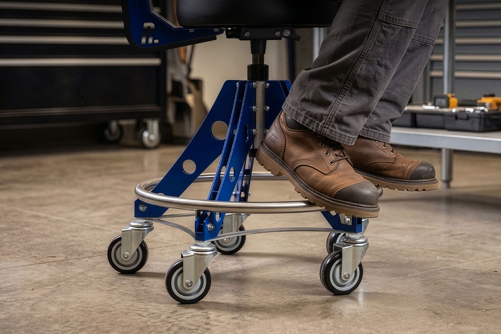 RYFA HI GT ROLLING SHOP STOOL