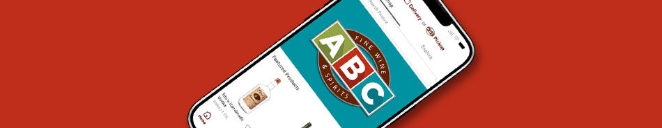 Smartphone displaying an educational app featuring letters A, B, and C.