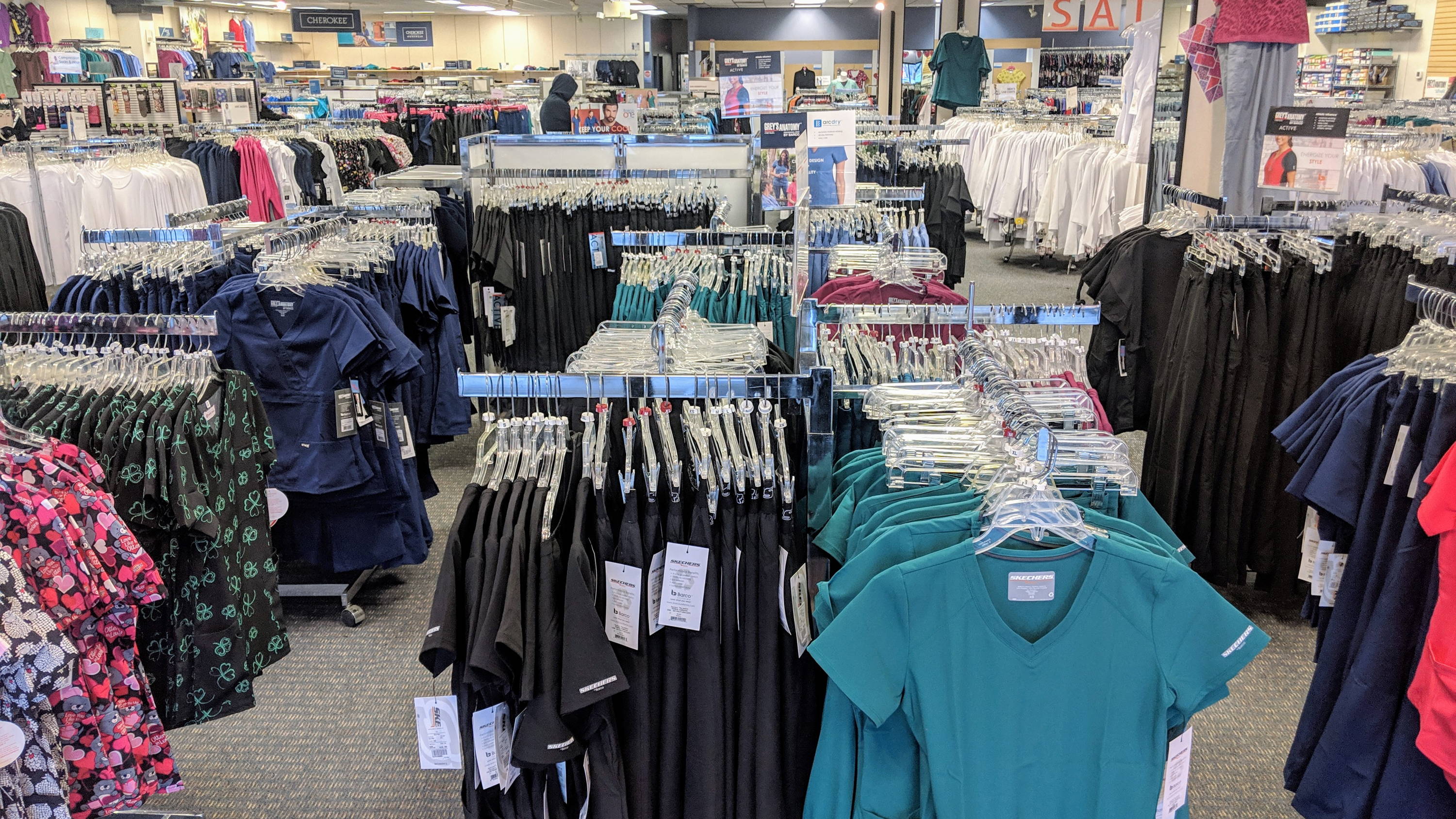 Barco Scrubs, Skechers Scrubs, and Grey's Anatomy Scrubs available at Affordable Uniforms Garfield Hts.