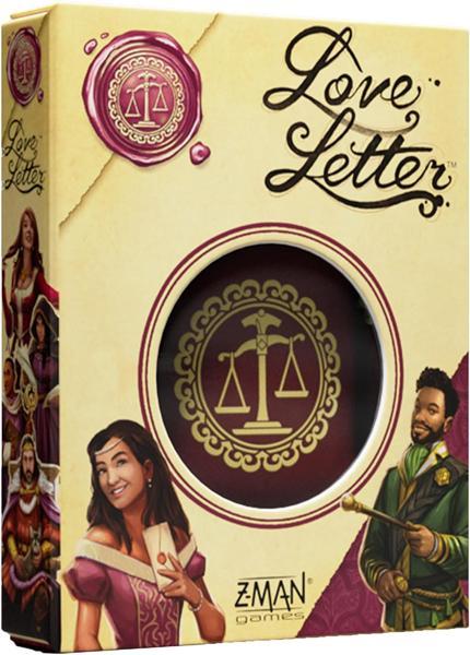 The box of the valentine's board game Love Letter.