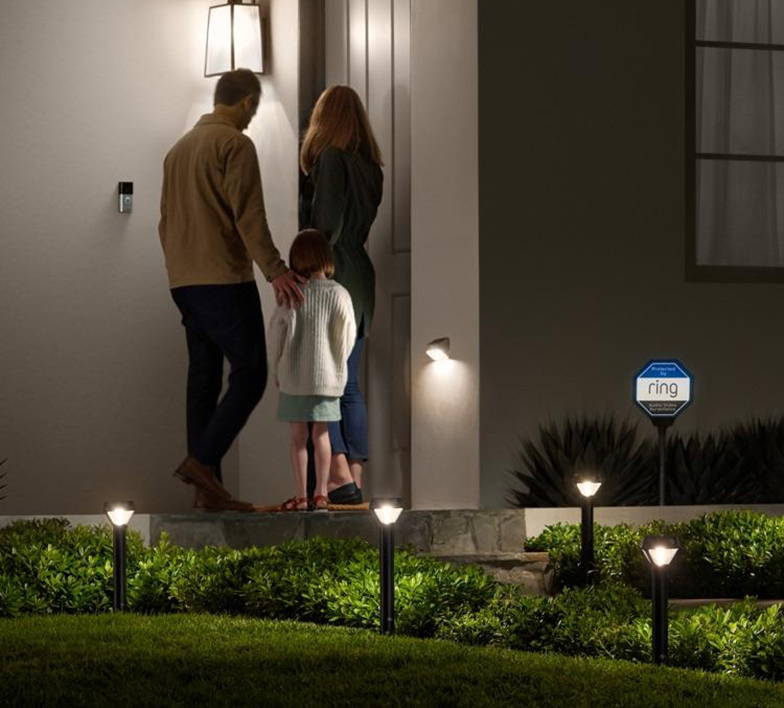 Ring pathway lighting installation of up to 5 lights
