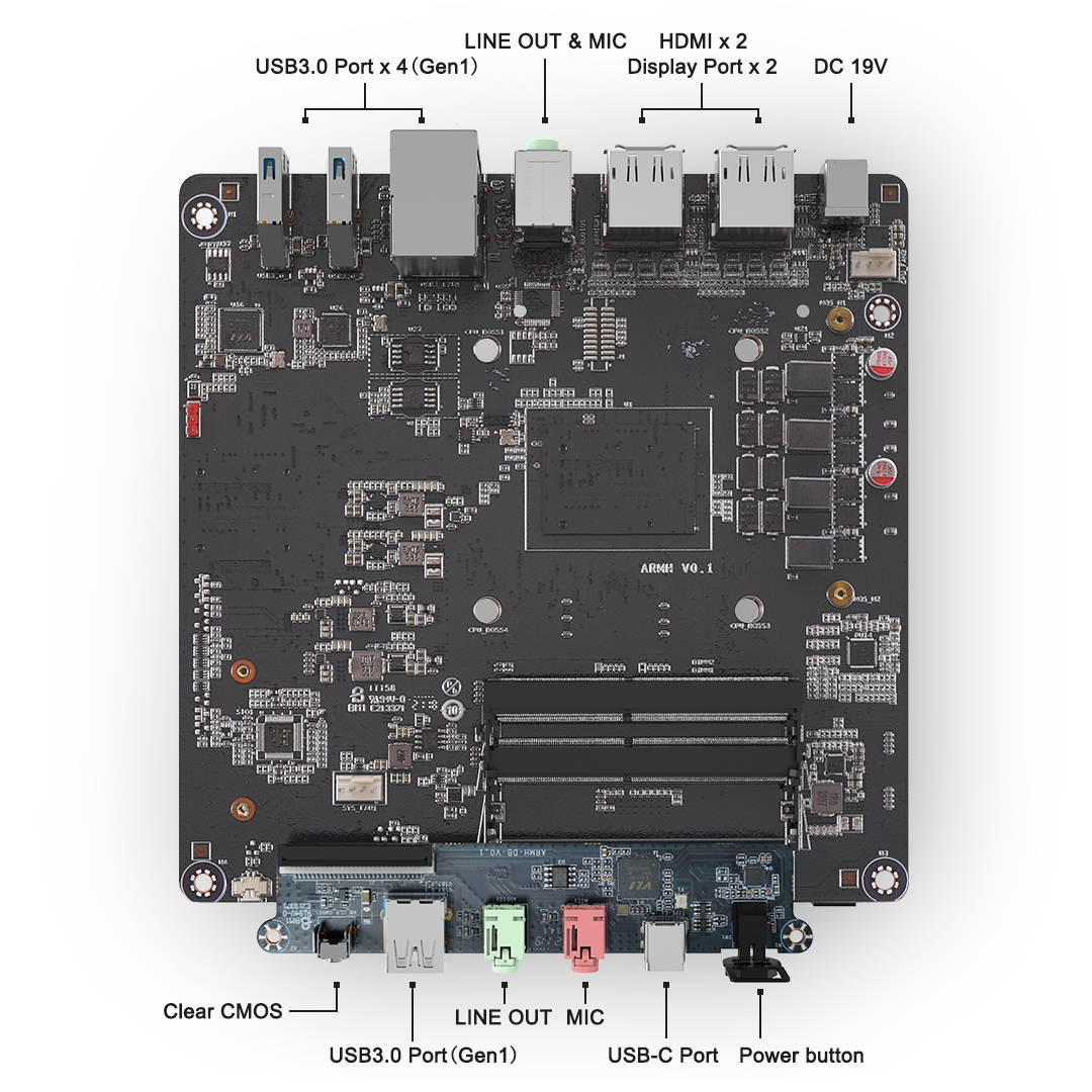 PC/タブレット デスクトップ型PC Minisforum EliteMini HX90 AMD Ryzen 9 5900HX Mini PC