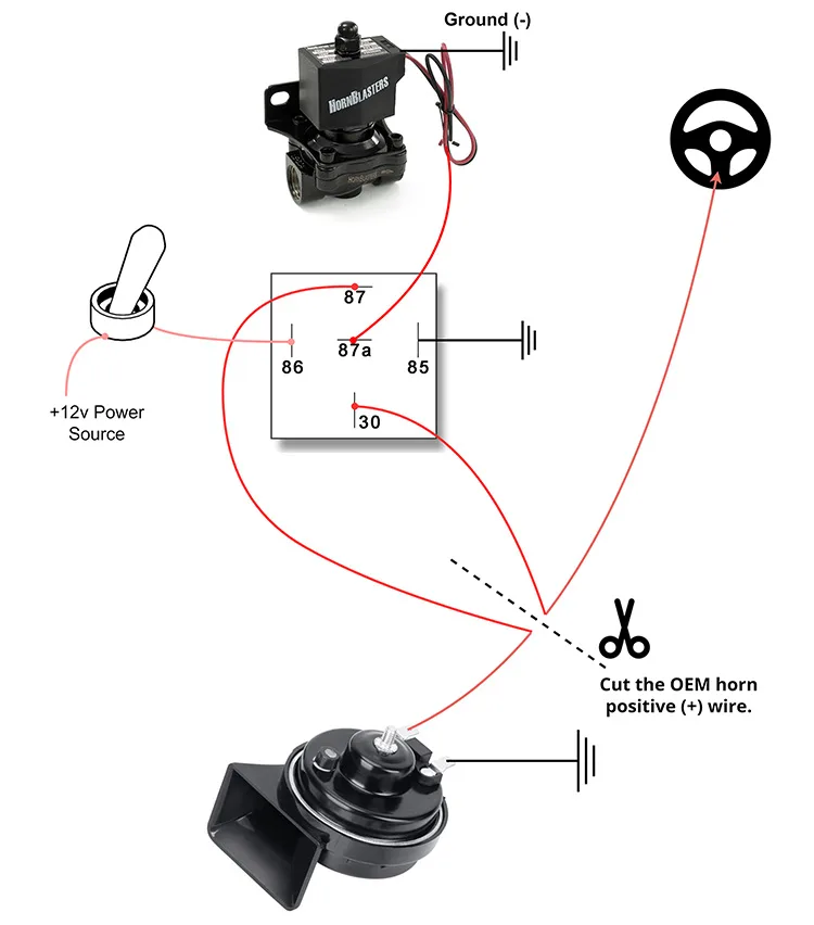 Toggle Switch Between Two Horns