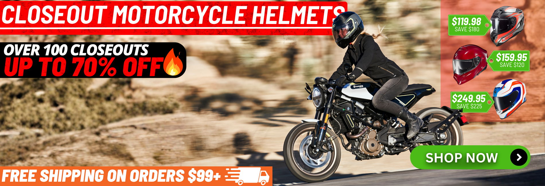 Closeout Street Helmets now up to 70 percent off
