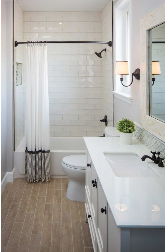 White Shower Curtain, Pretty Bathrooms With Shower Curtains