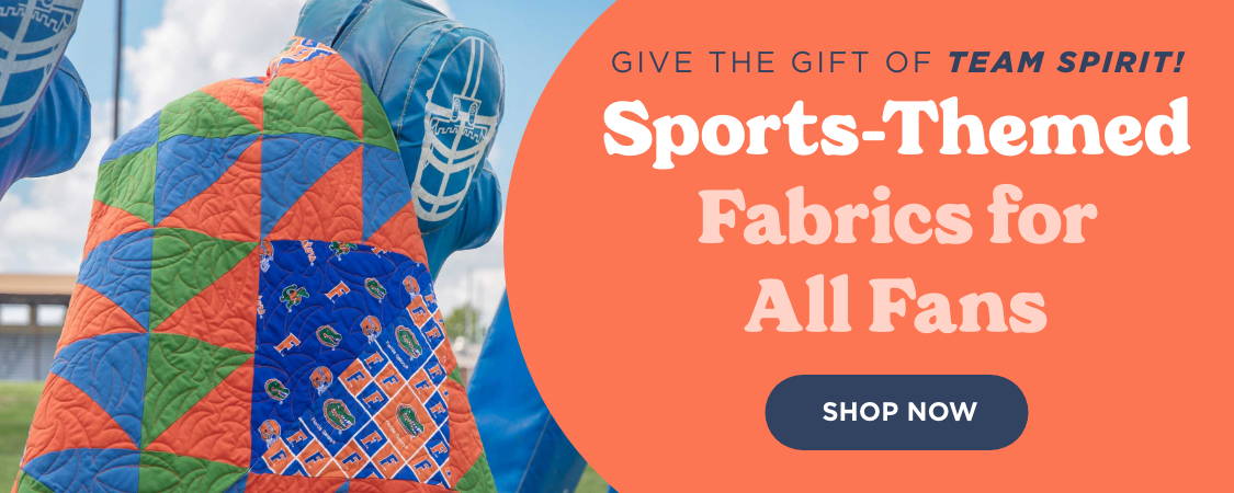 Shop sports-themed fabric