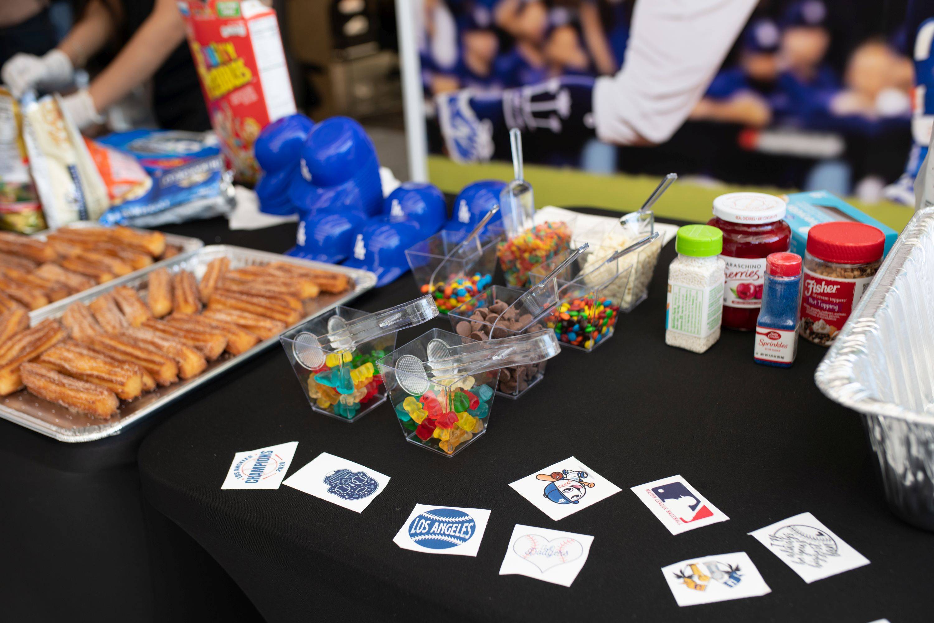 food table at sp event