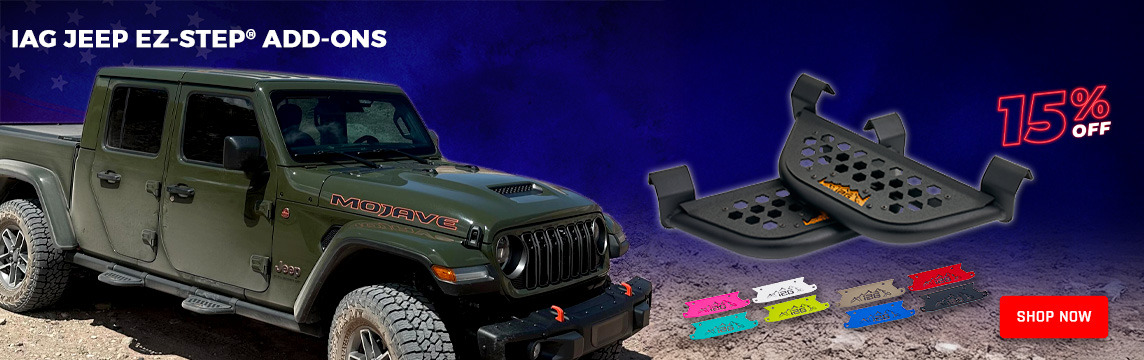 4th of July Sale - IAG Jeep EZ-Step Add-Ons 15% OFF!