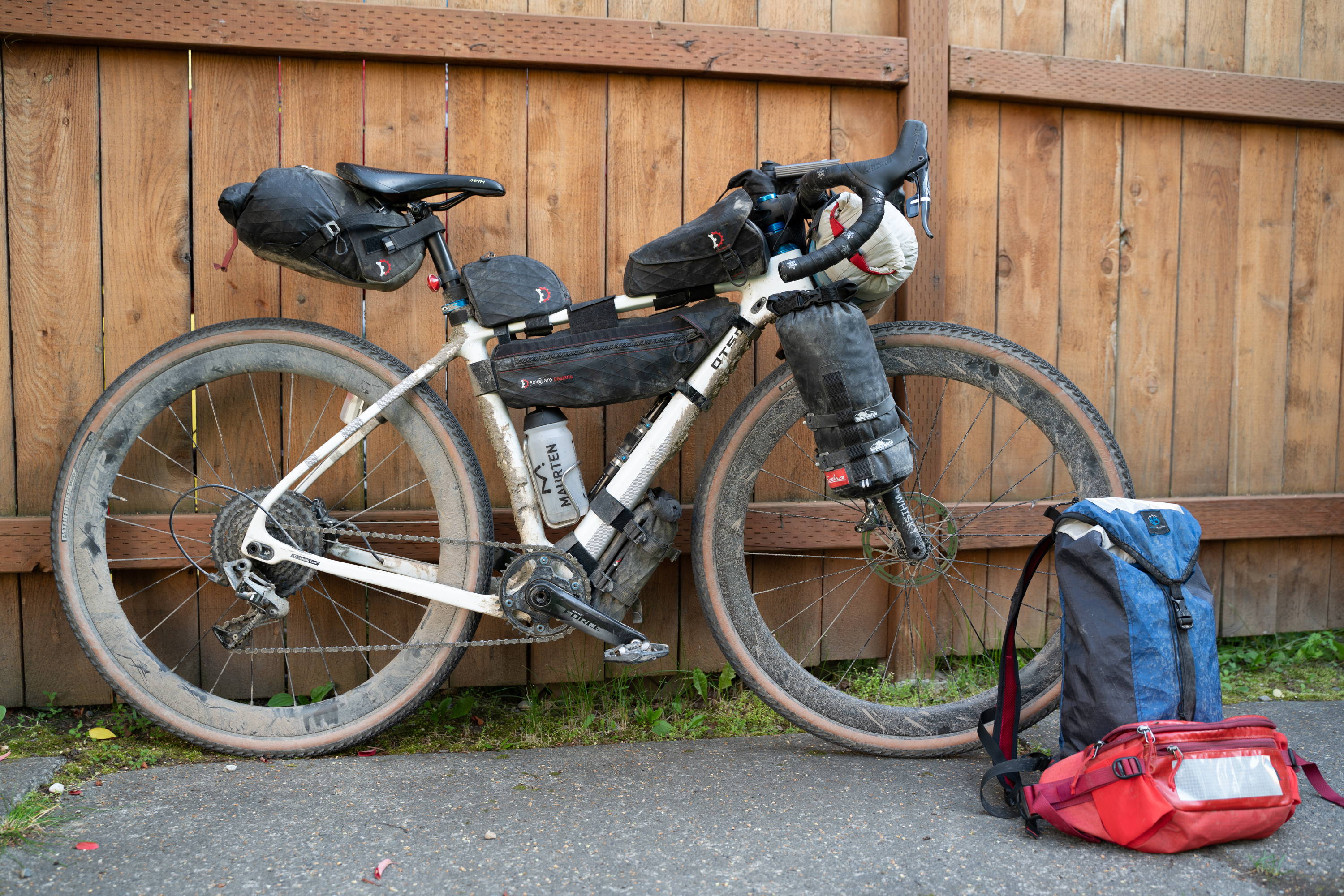 An Otso Cycles Voytek geared up for a bikepacking trek through Alaska.