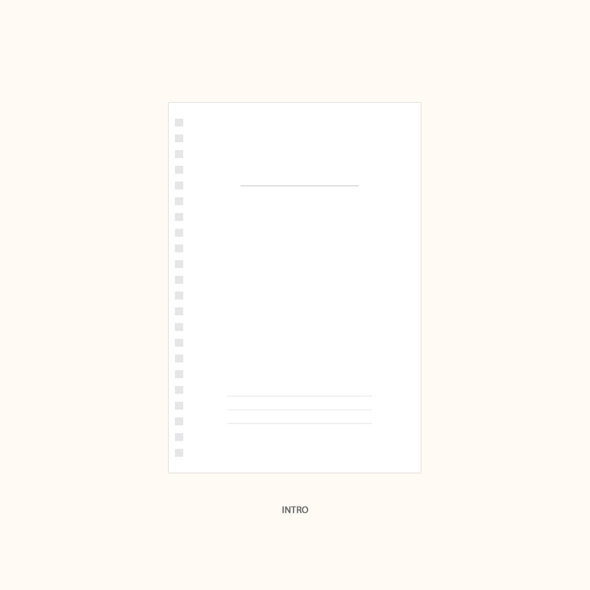 Intro - Indigo Have a nice day 6 months dateless weekly planner