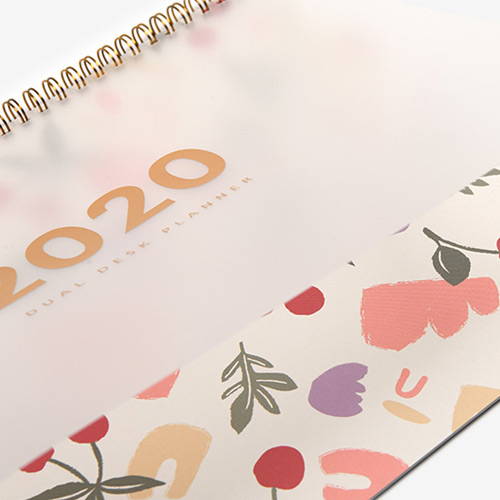 2020 Dual dated monthly desk planner scheduler