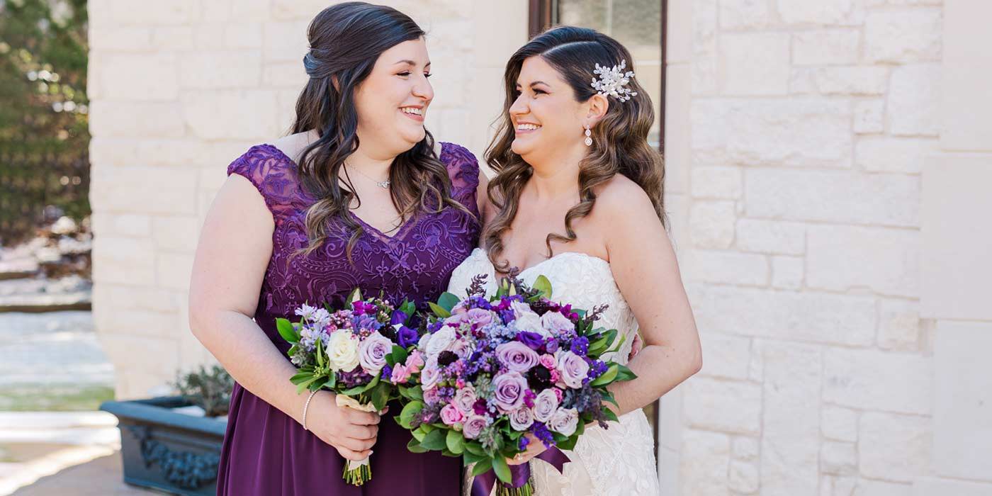 Eggplant Bridesmaid Dresses Kennedy Blue Real Wedding