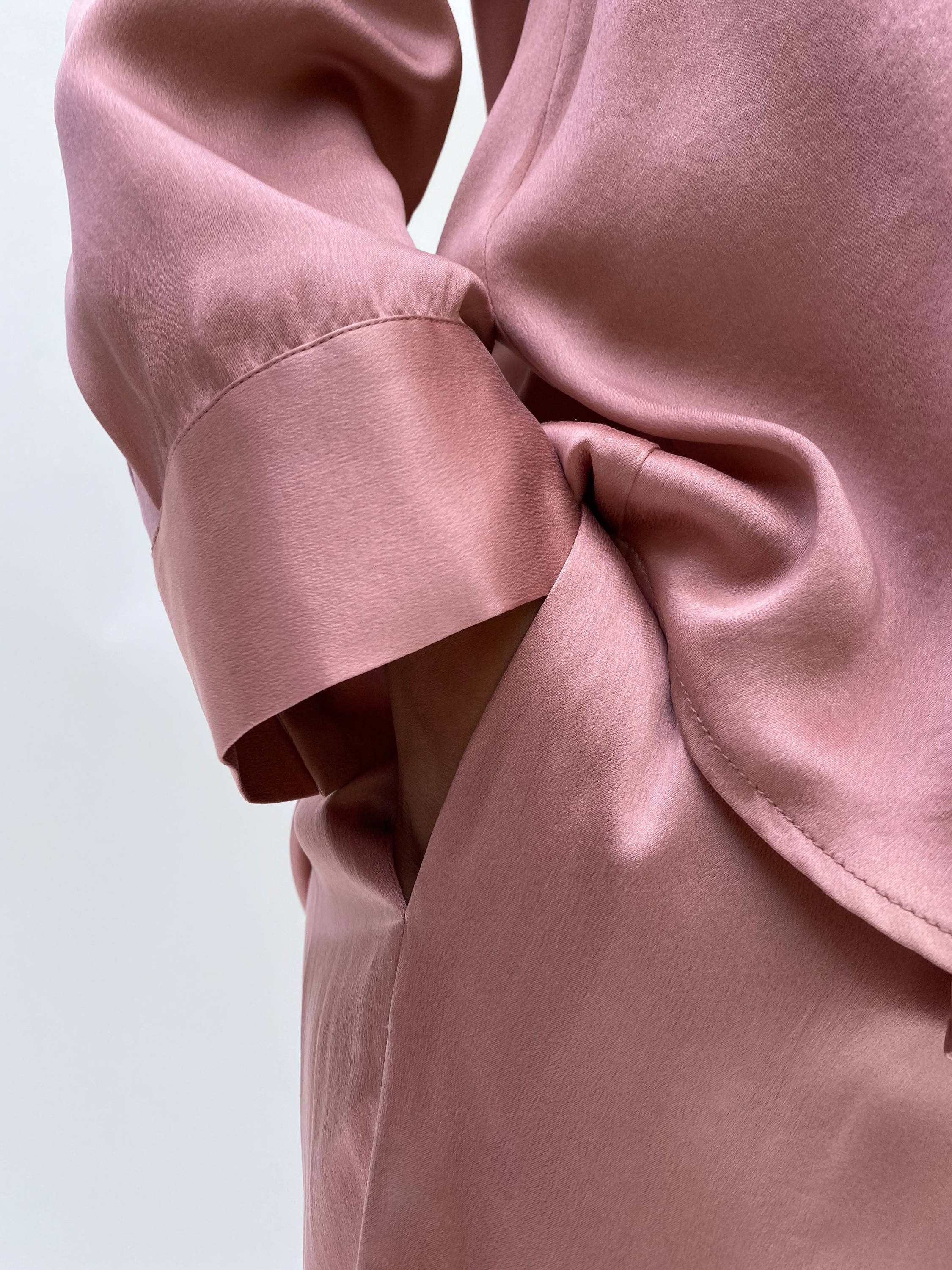 Luxury dusty rose silk pyjamas 