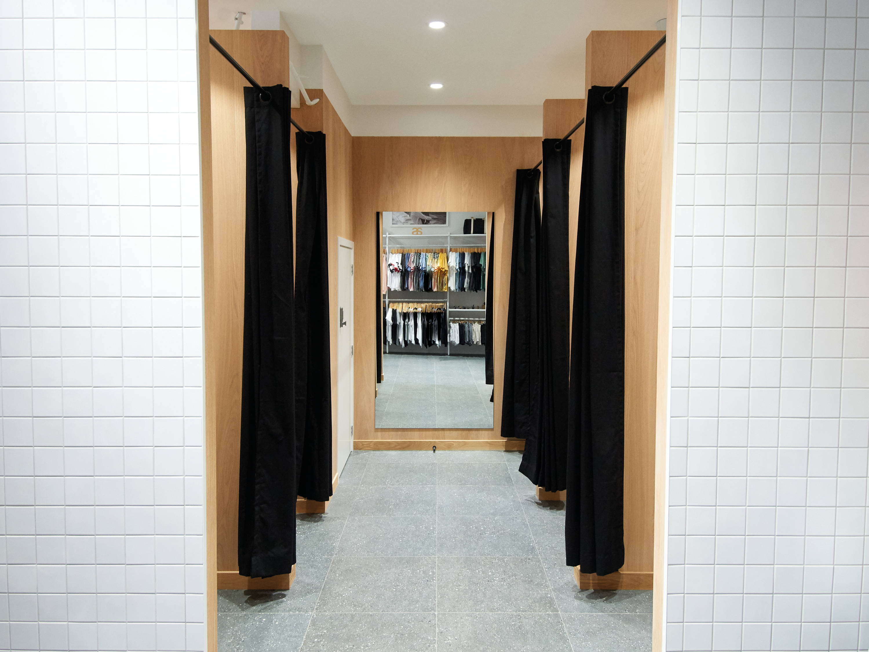AS Colour Newmarket fitting rooms