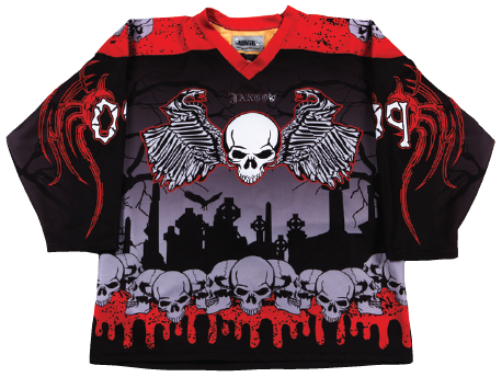 Jango Sportswear Sublimated Hockey Jersey Skulls