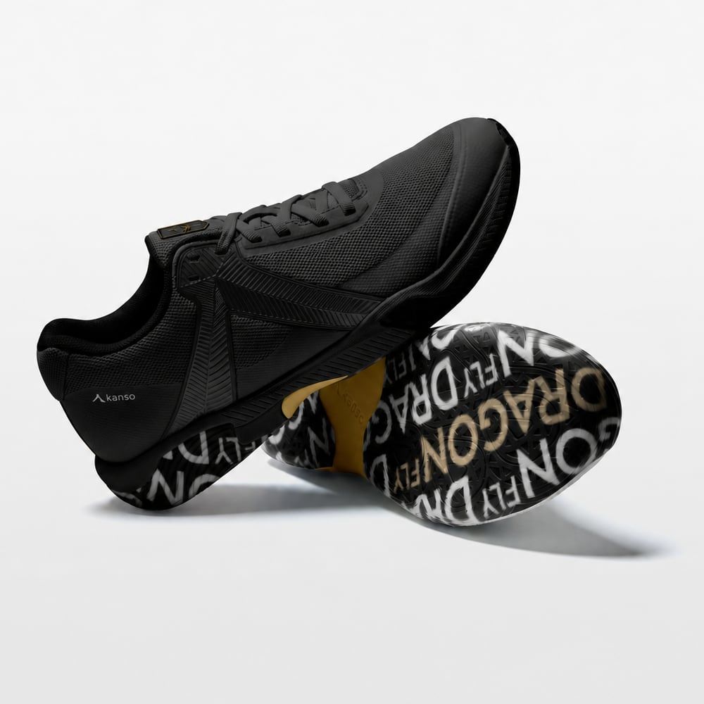 Kanso DragonFly2 Black/Gold Indoor Court Shoes