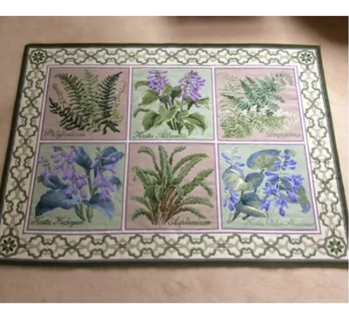 6 Panel Needlepoint Tapestry/Carpet