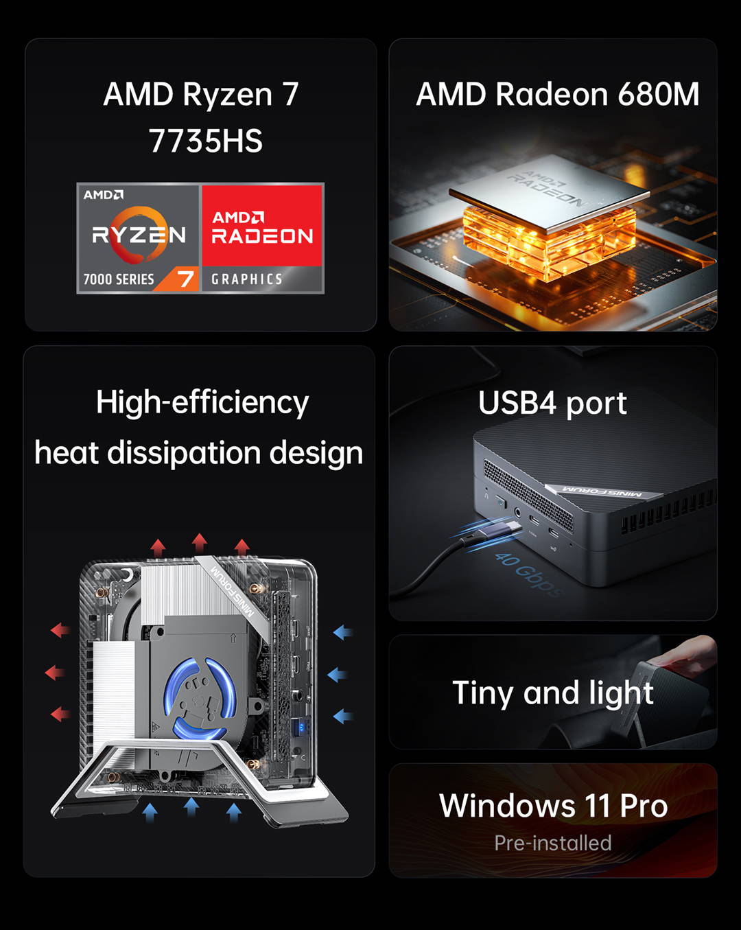 Minisforum Unveils UM773 Lite: A Cheap Compact PC with Ryzen 7 7735HS