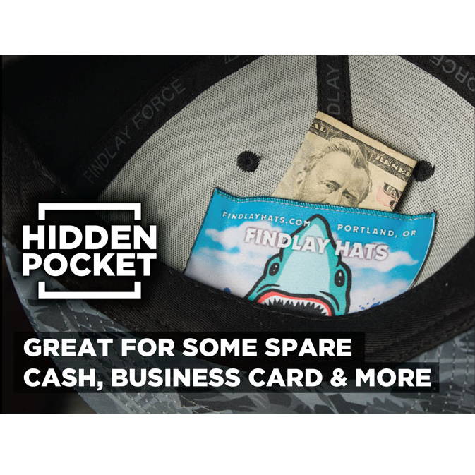 Hidden Pocket - Great for some spare cash, business card & more