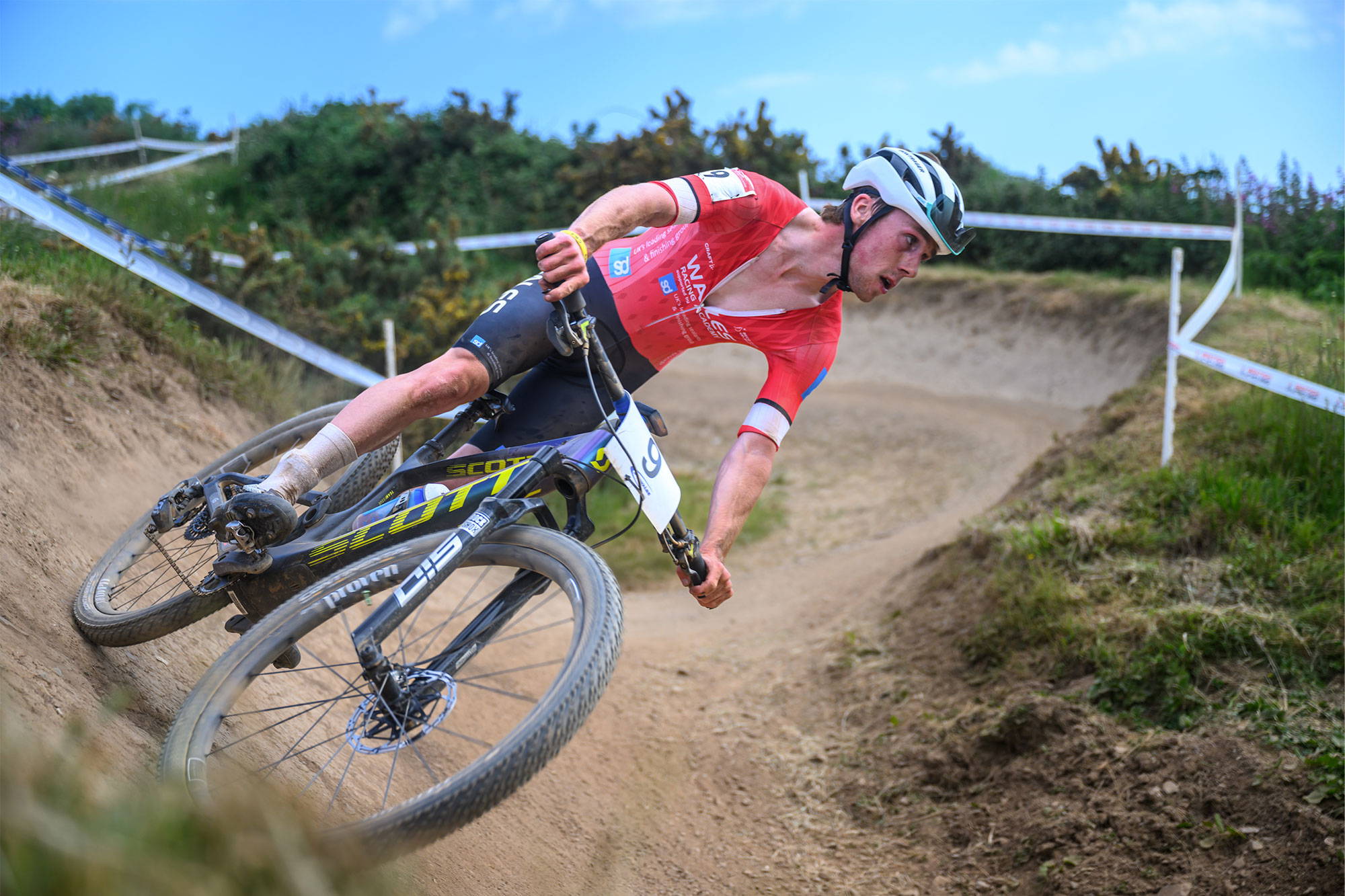 Huw competing on the Proven Race XC UD