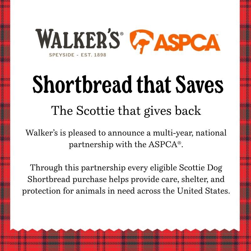 Walker's ASPCA partnership promotes shortbread that supports animal shelters nationwide.