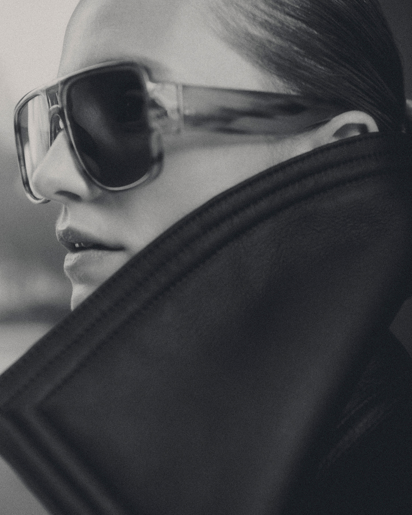 Close up of Alteri Shearling Coat