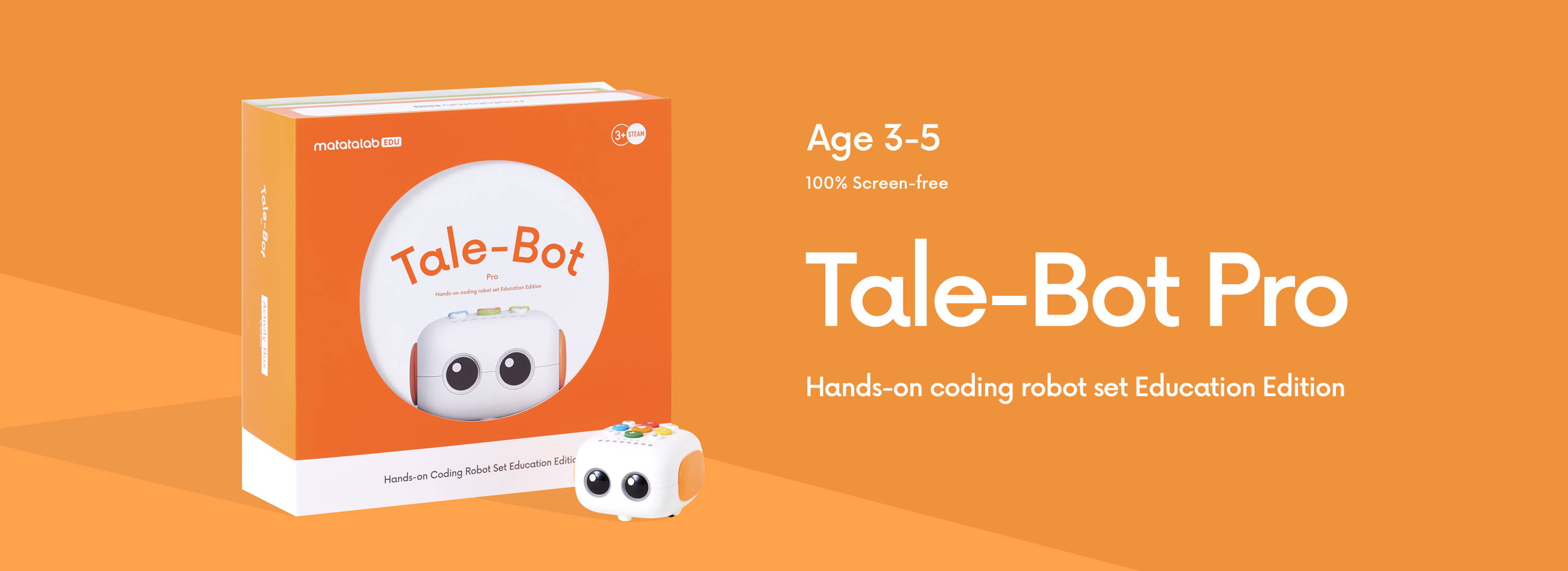 Matatalab TaleBot Pro Coding Robot for Kids Ages 3-5, Educational Learning Toys with Programmable App & Commands Buttons, Interactive Stem Toys for