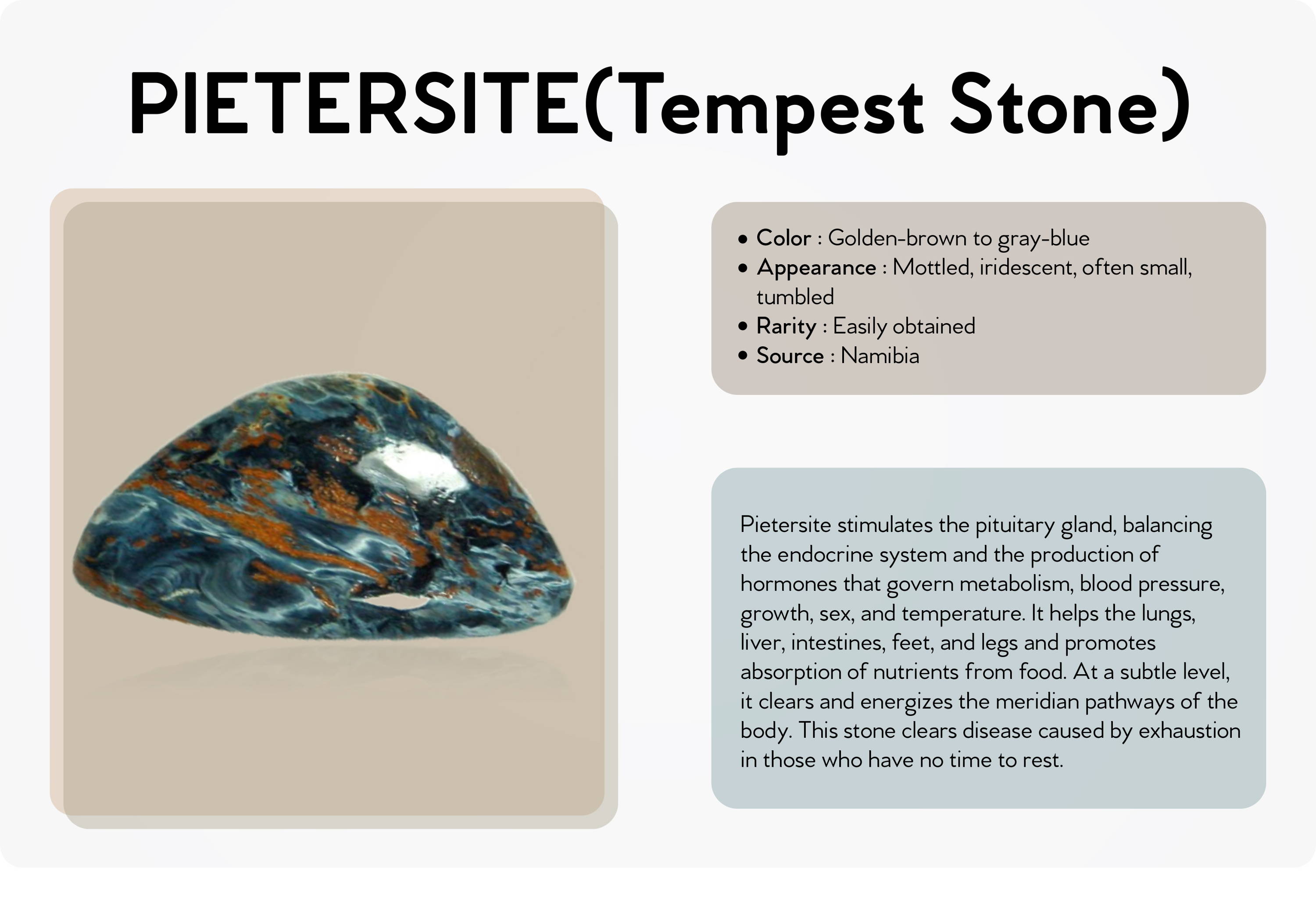 pietersite (tempest stone)