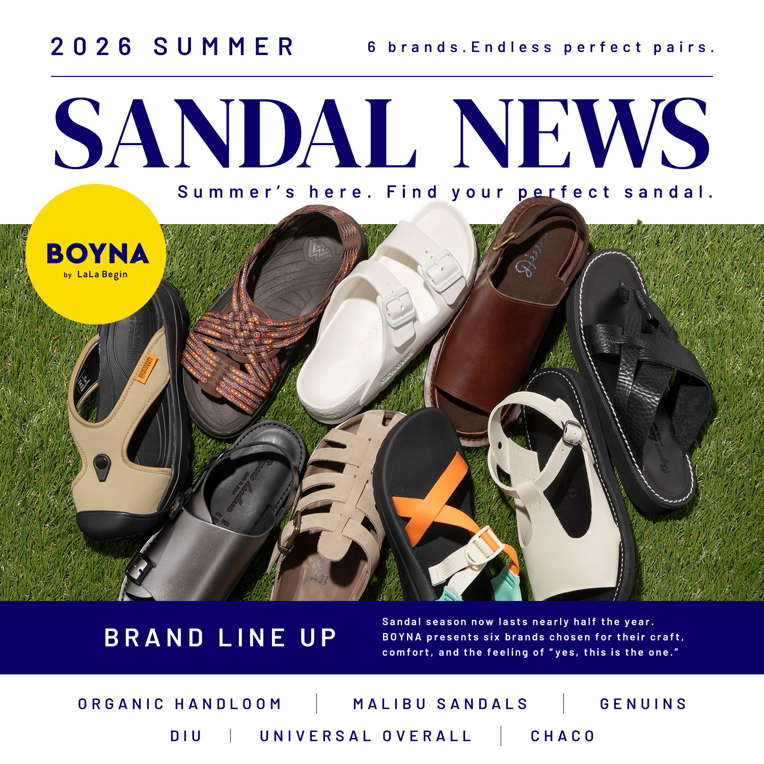 BOYNA SANDAL NEWS 2026 SUMMER