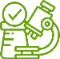 Illustration of a Microscope for Antibody Research